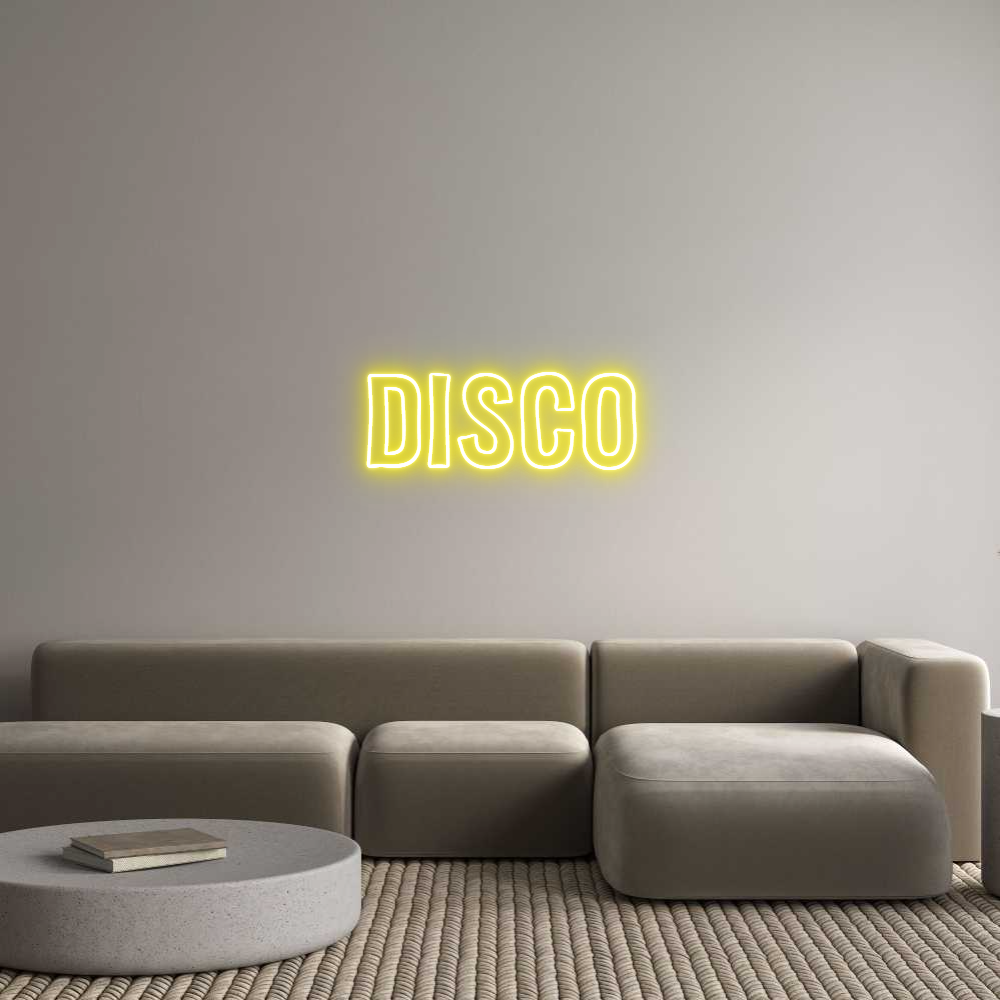 Editor online di insegne al neon personalizzate DISCO