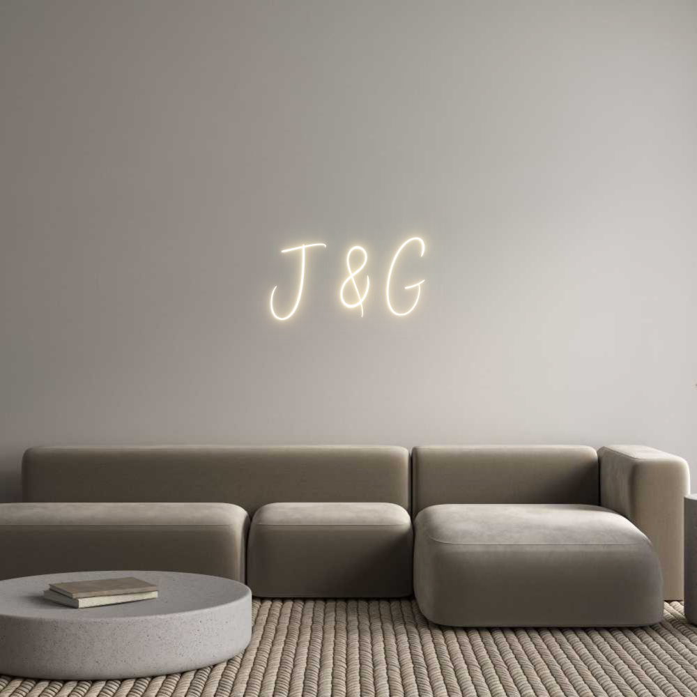 Custom Neon Sign Online Editor J & G