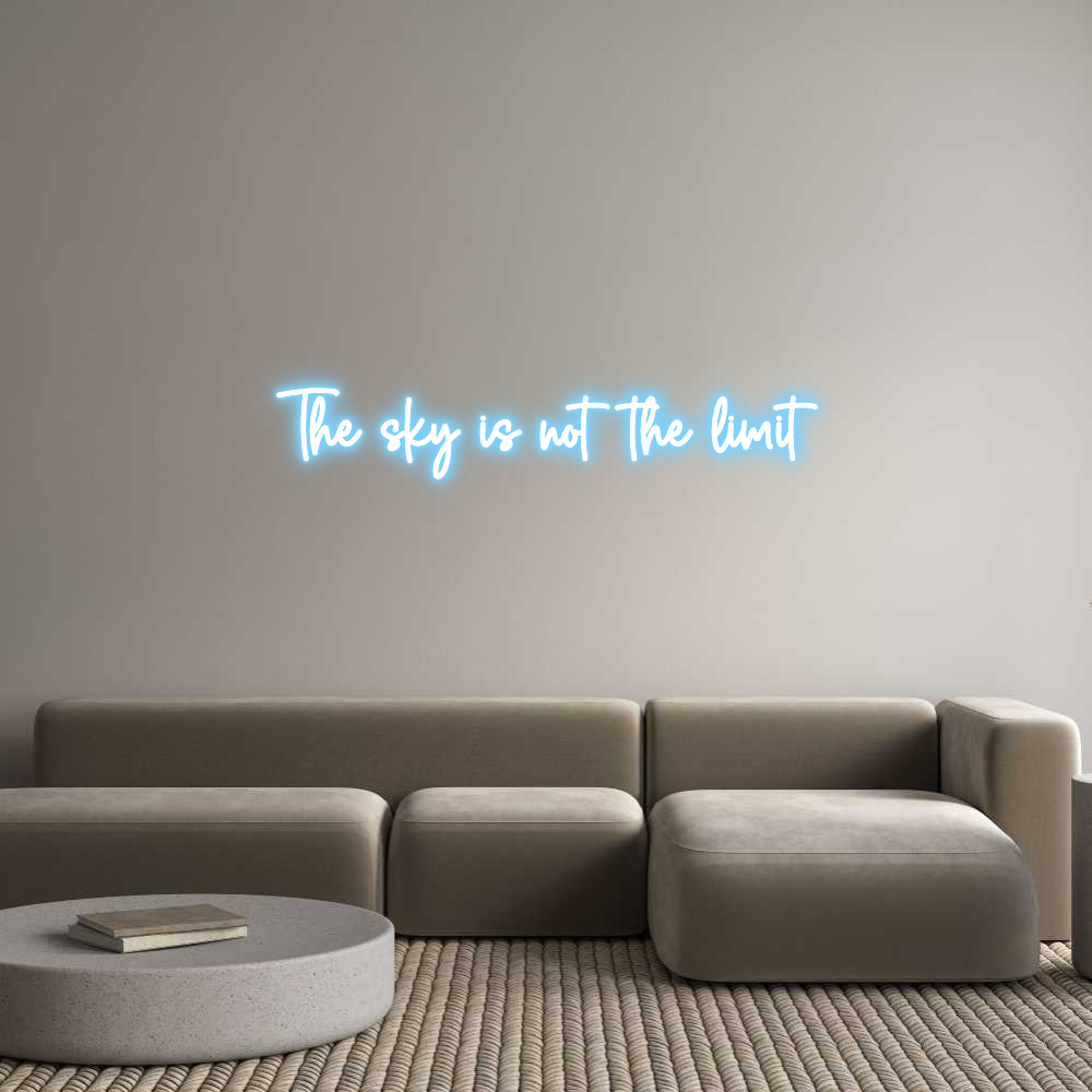 Custom Neon Sign Online Editor The sky is no...