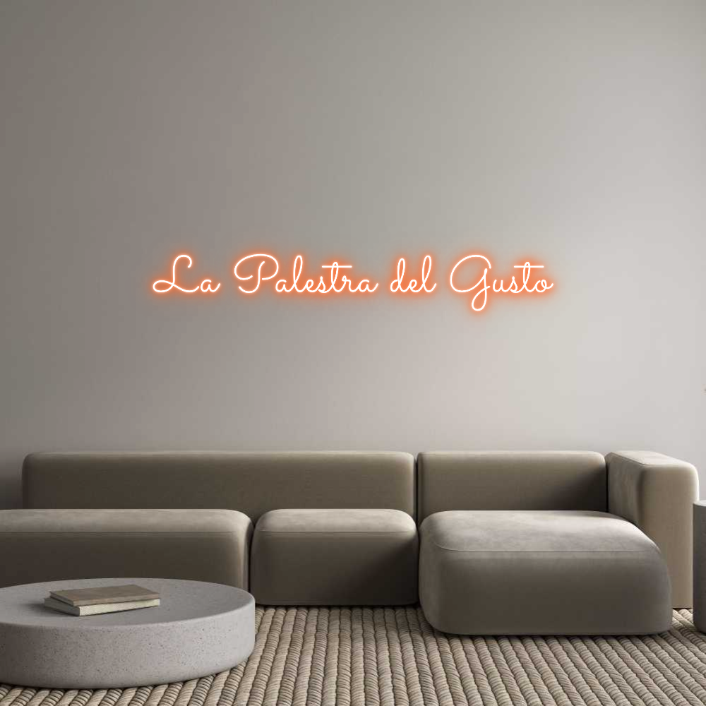 Custom Neon Sign Online Editor La Palestra d...