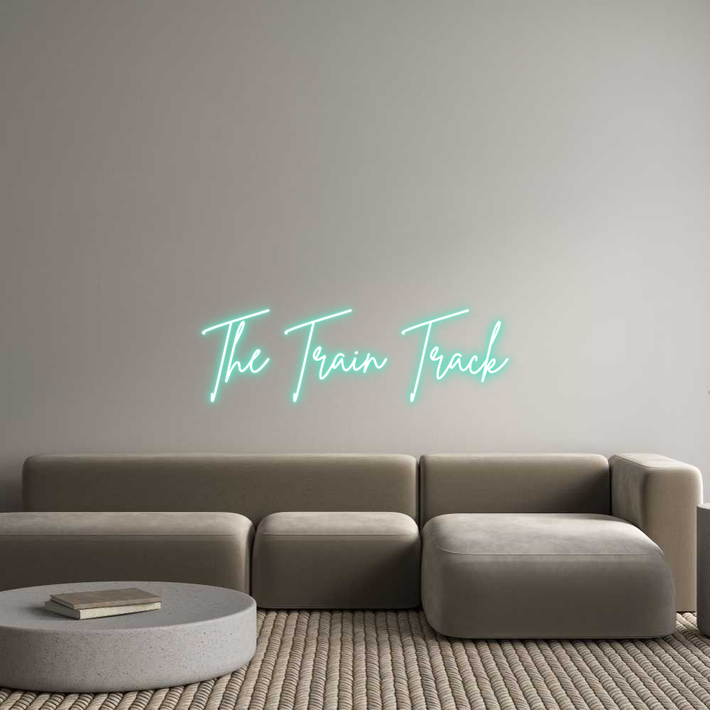 Custom Neon Sign Online Editor The Train Track