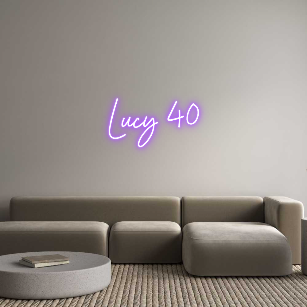 Custom Neon Sign Online Editor Lucy 40
