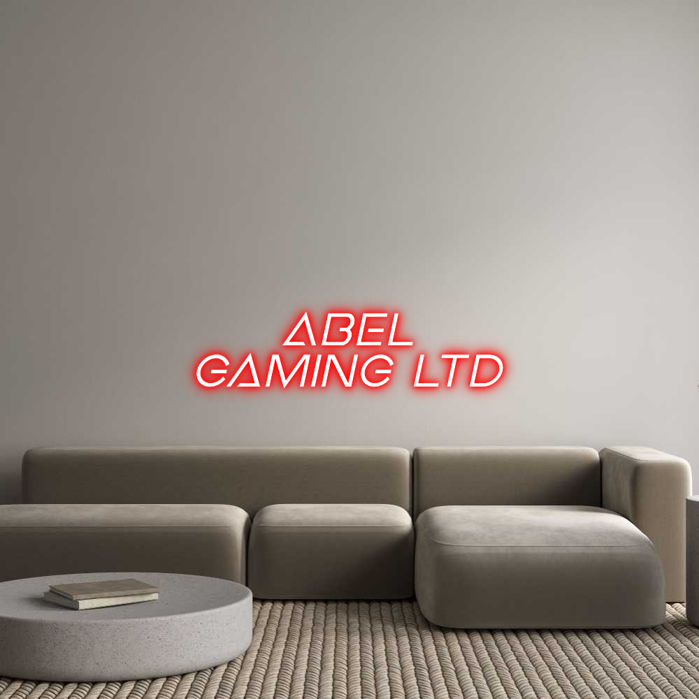 Custom Neon Sign Online Editor Abel 
Gaming...