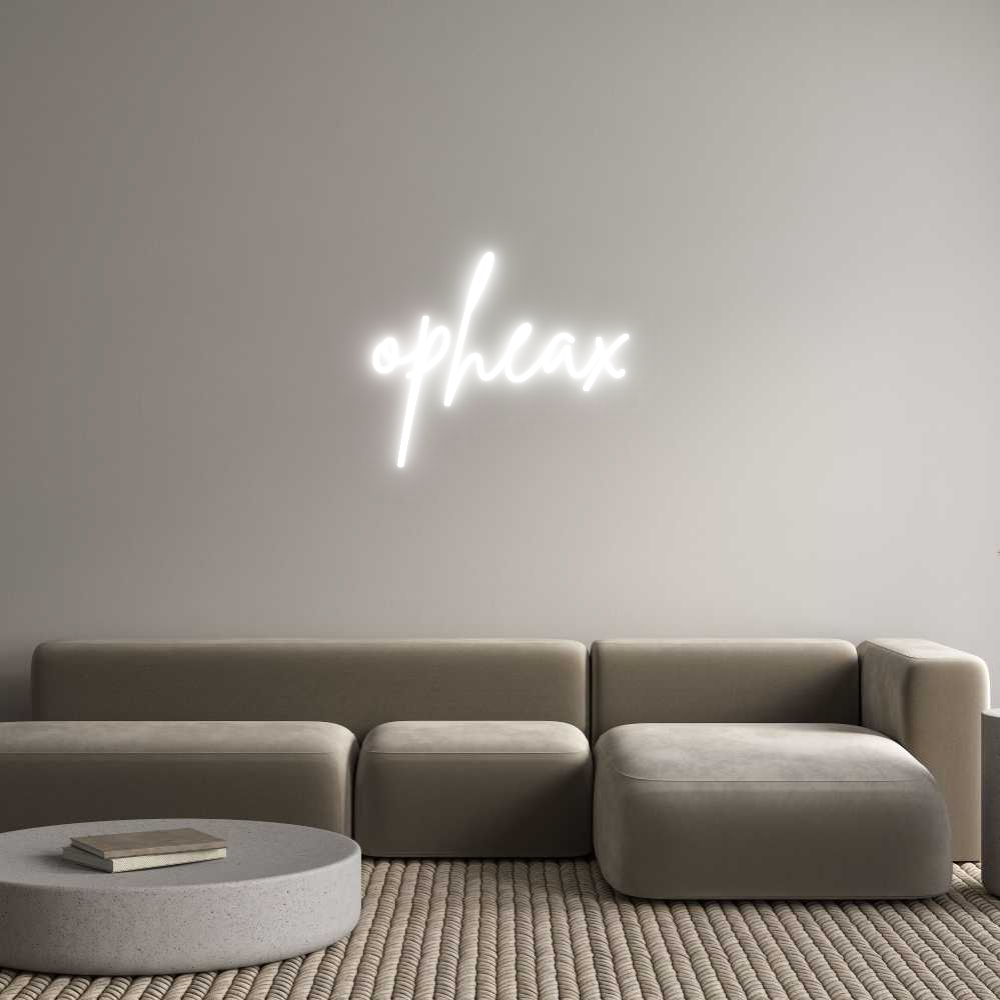 Online editor voor aangepaste neonreclames opheax