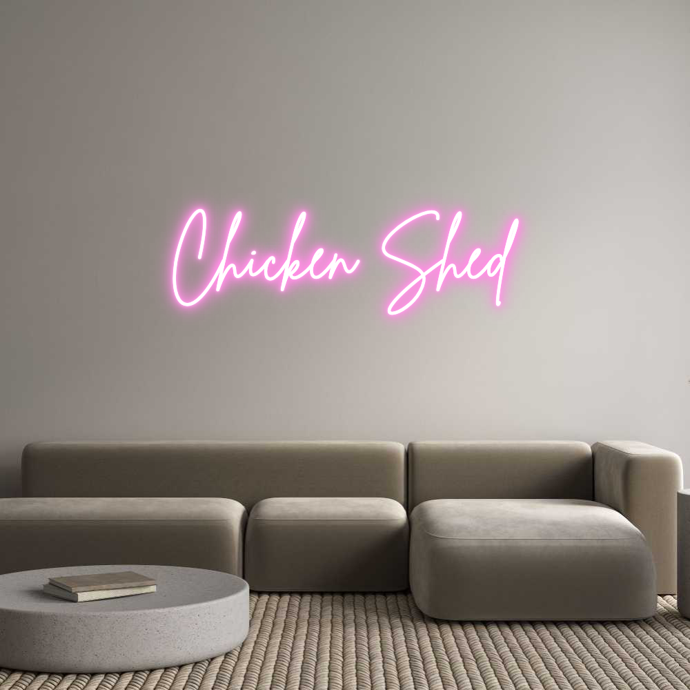 Custom Neon Sign Online Editor Chicken Shed