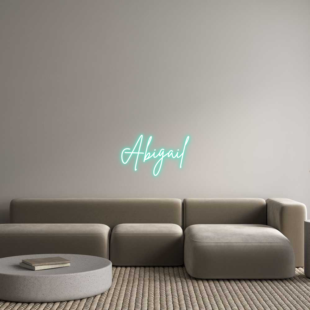 Custom Neon Sign Online Editor Abigail