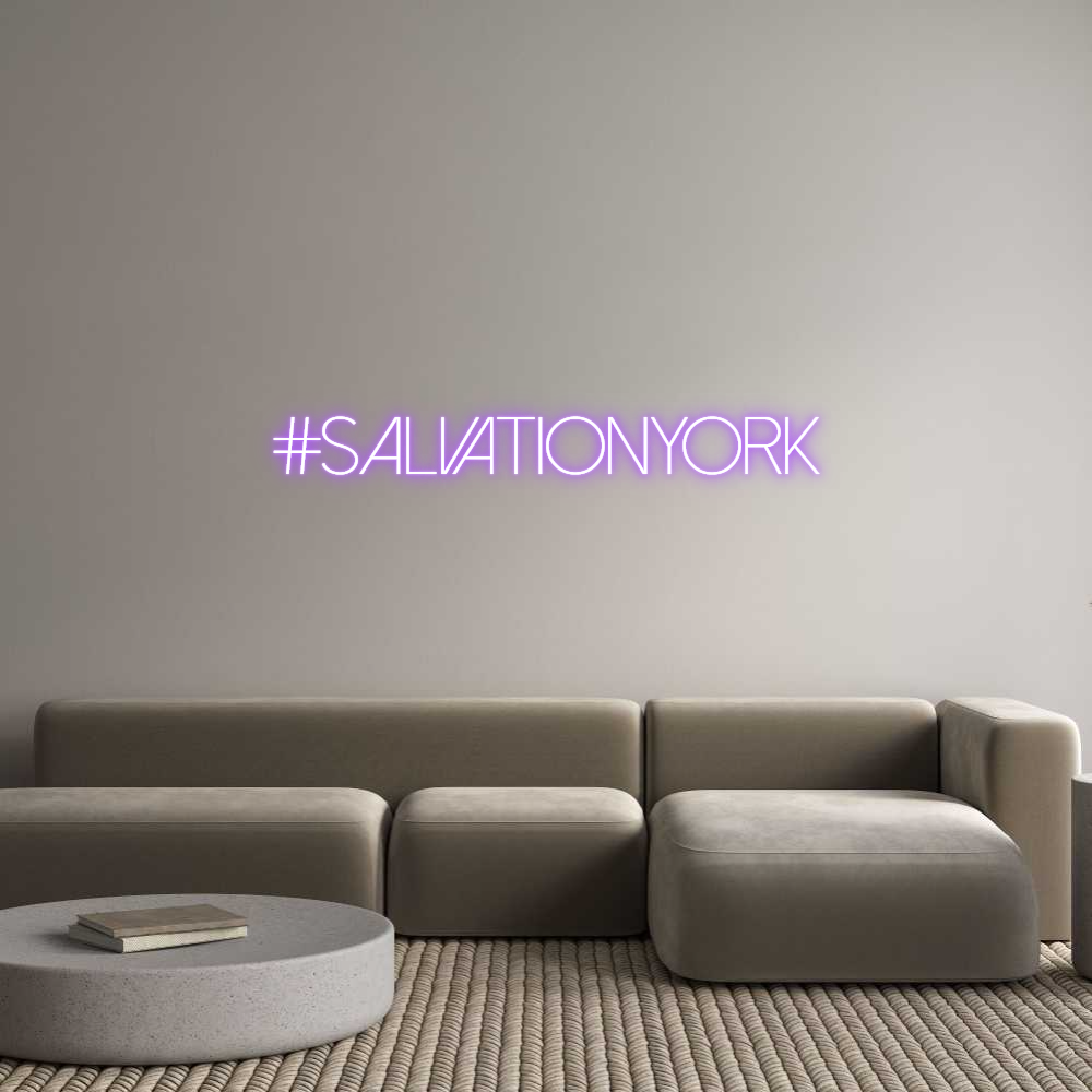 Custom Neon Sign Online Editor #SALVATIONYORK
