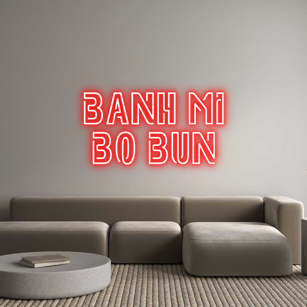 Custom Neon Sign Online Editor banh mi
bo b...