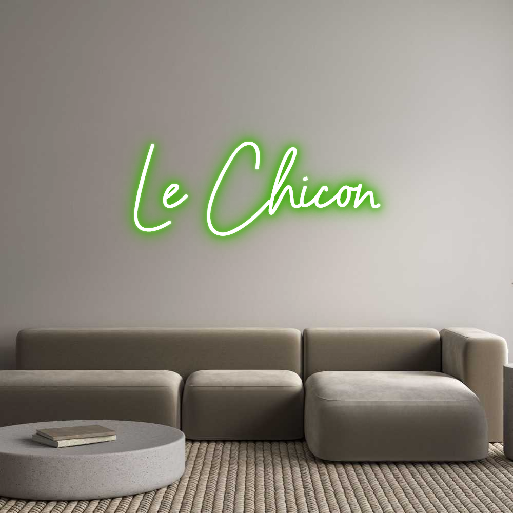 Custom Neon Sign Online Editor Le Chicon
