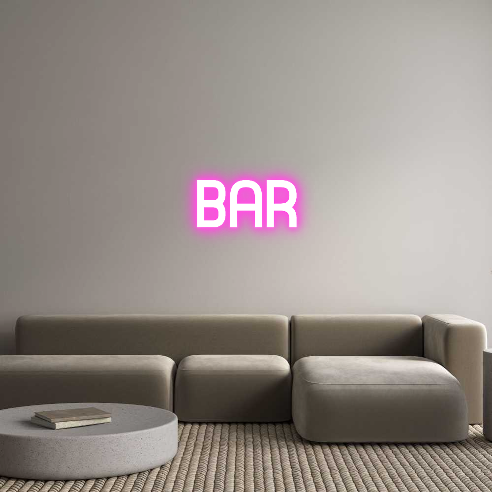 Custom Neon Sign Online Editor BAR