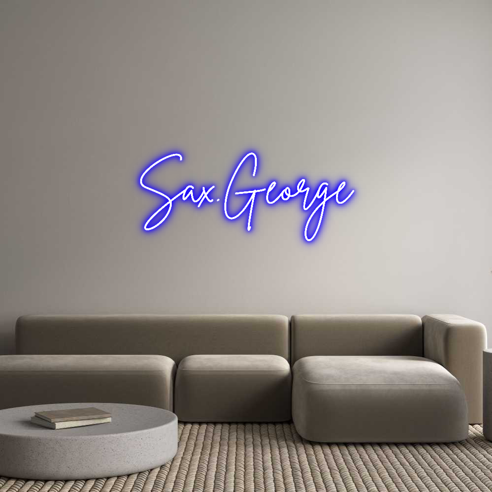 Custom Neon Sign Online Editor Sax.George
