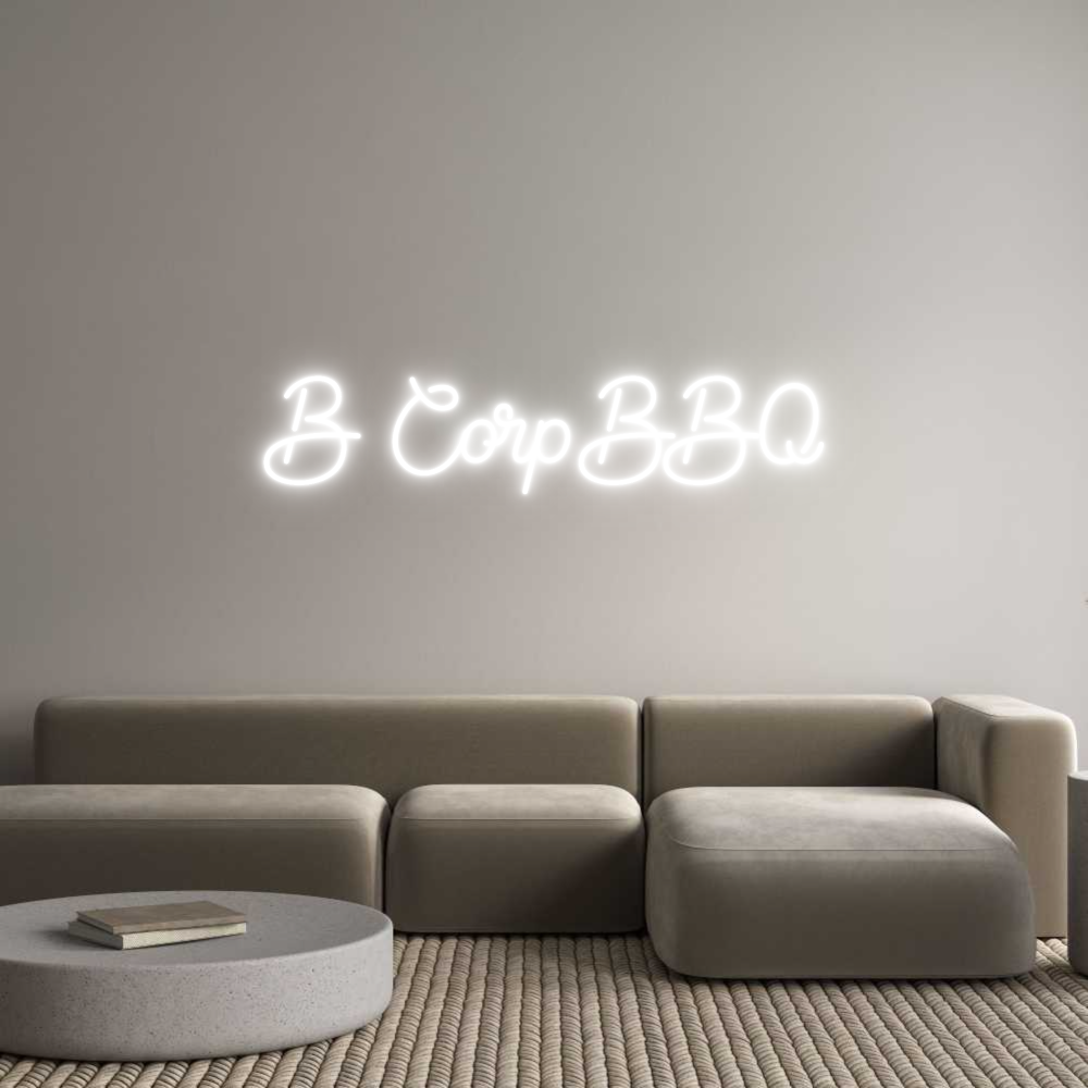 Custom Neon Sign Online Editor B Corp BBQ