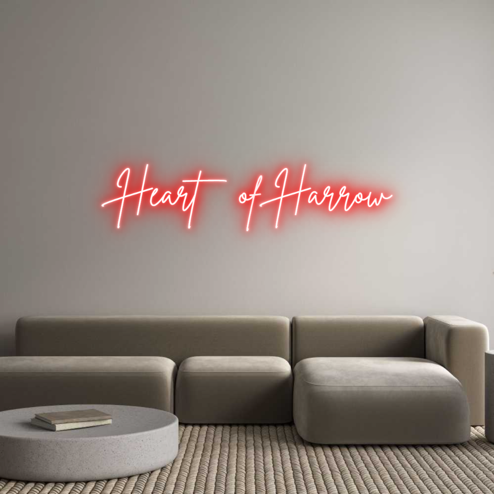 Custom Neon Sign Online Editor Heart of Harrow