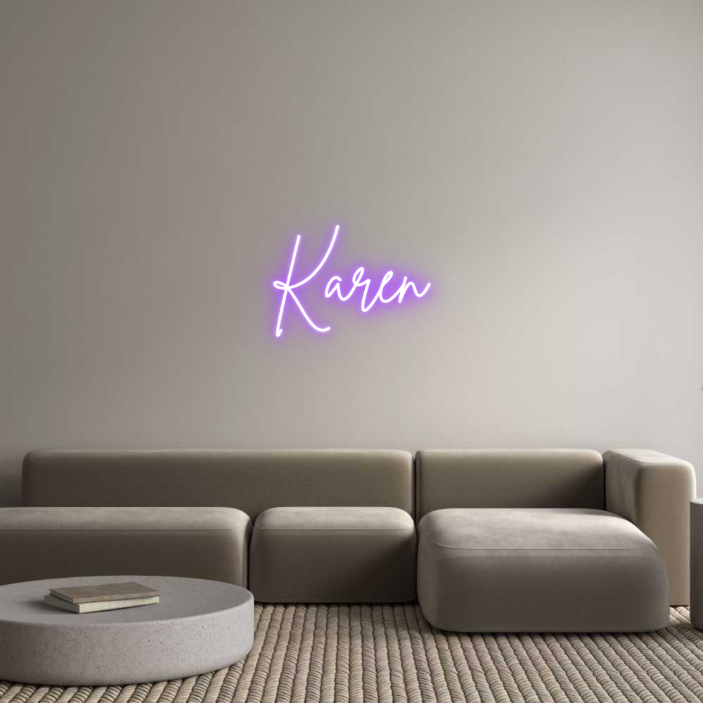 Custom Neon Sign Online Editor Karen