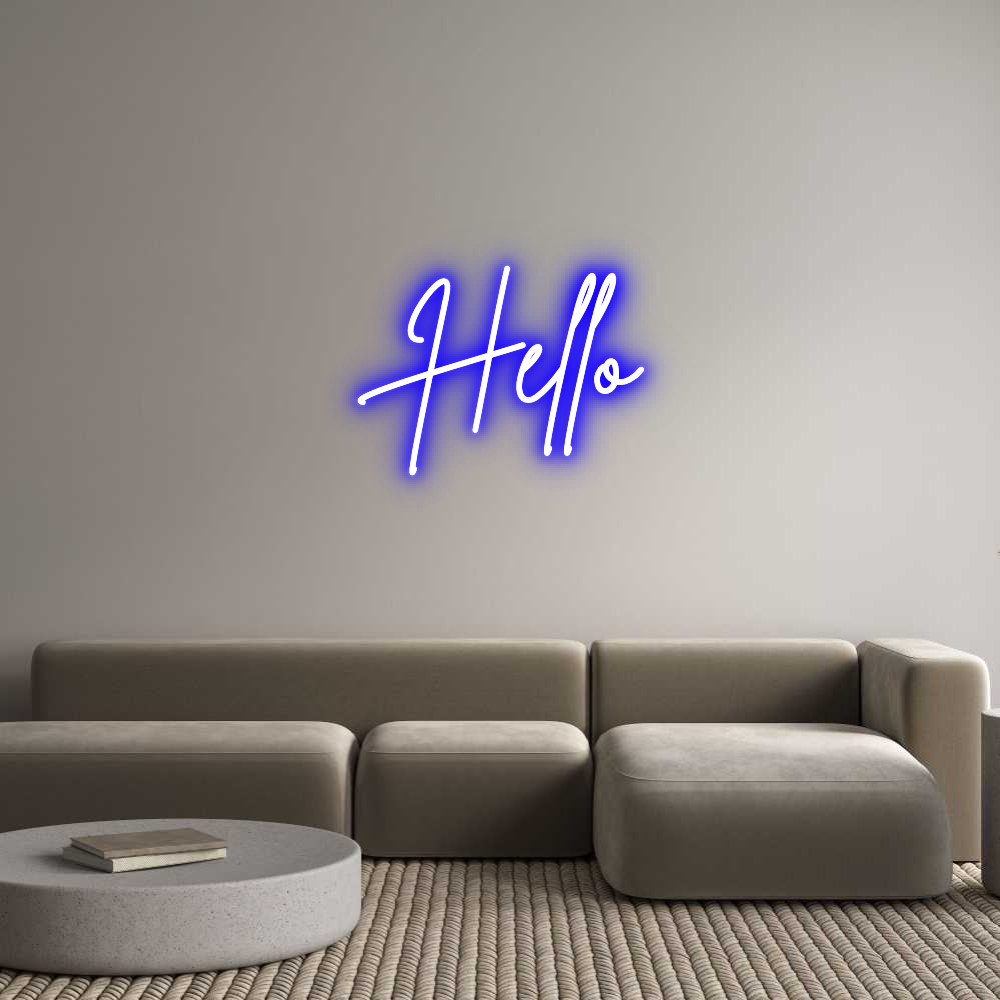 Custom Neon Sign Online Editor Hello
