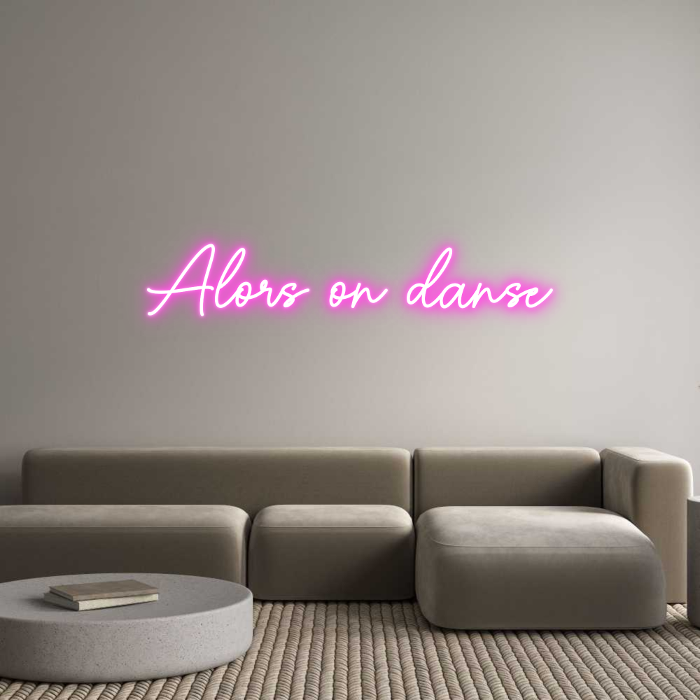 Custom Neon Sign Online Editor Alors på danse