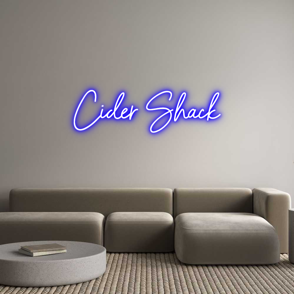 Custom Neon Sign Online Editor Cider Shack