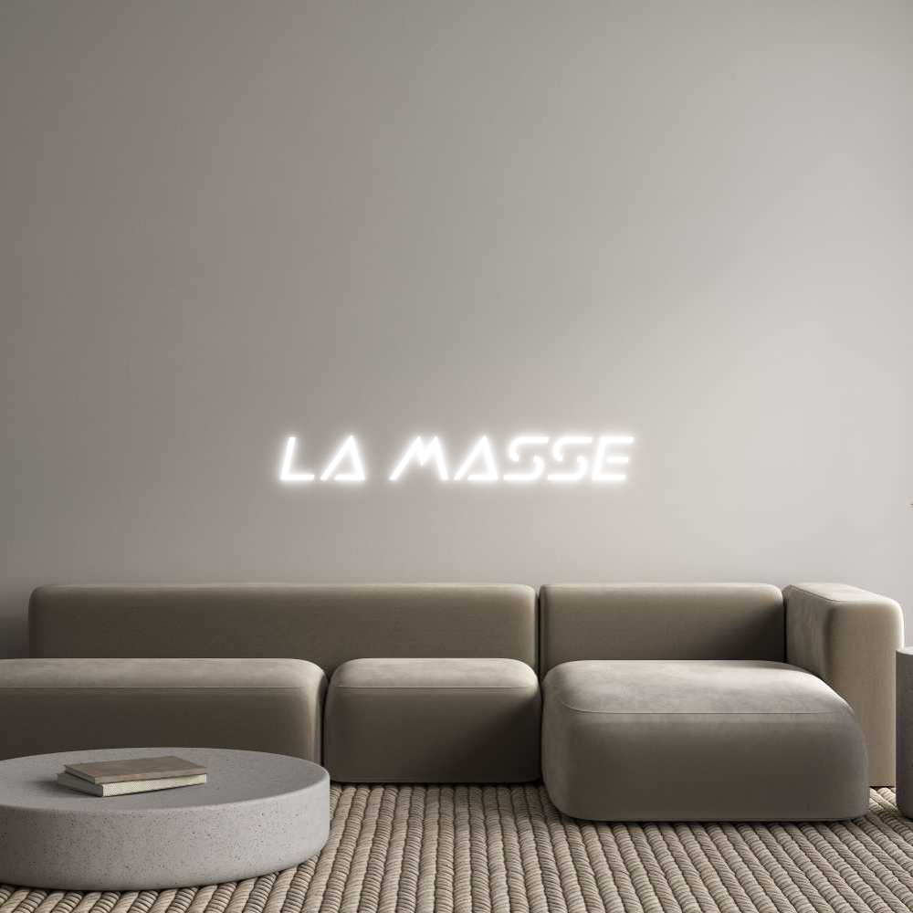 Custom Neon Sign Online Editor La Masse