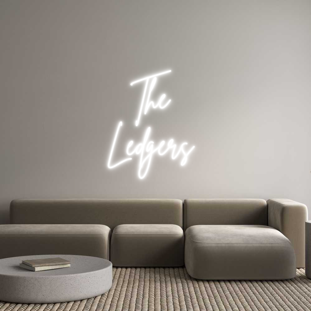 Custom Neon Sign Online Editor The 
Ledgers