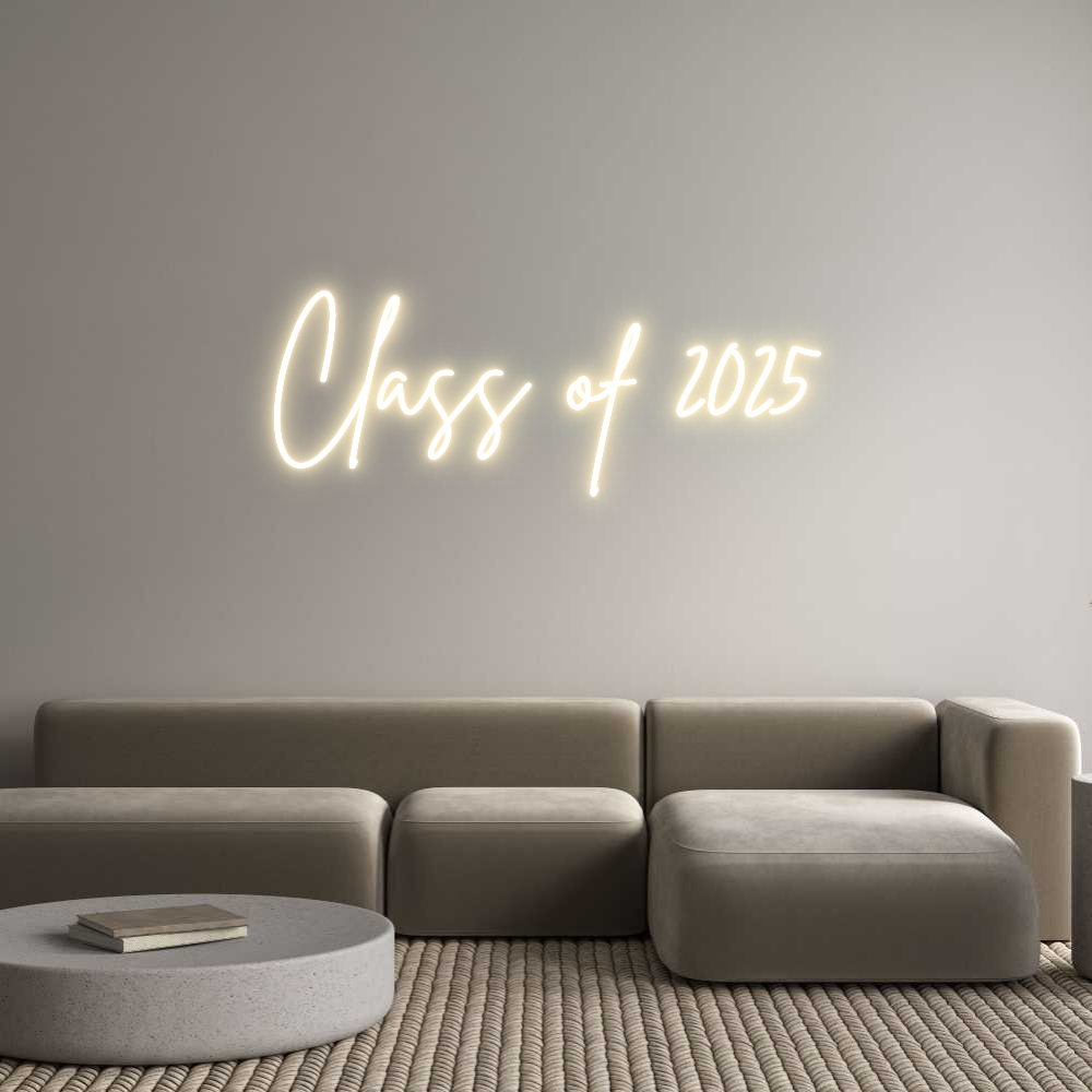 Custom Neon Sign Online Editor Class of 2025