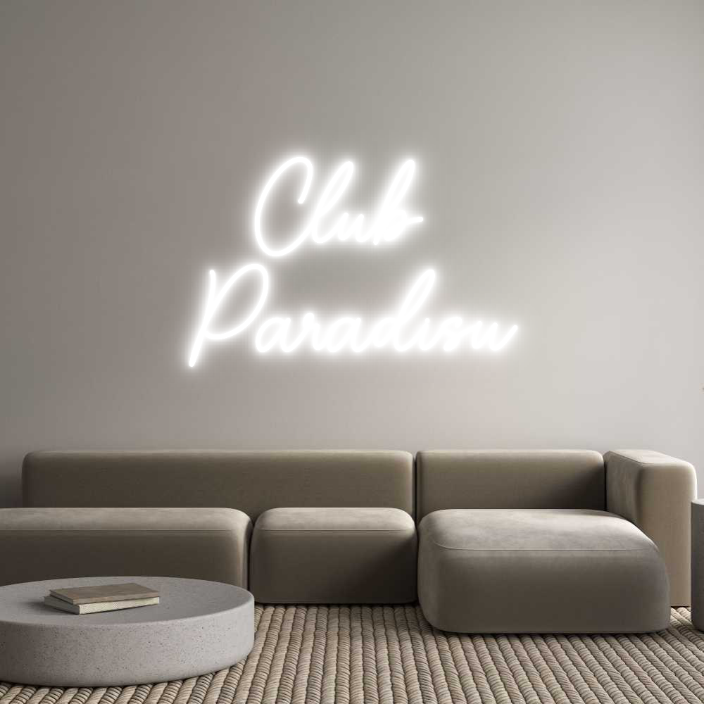 Custom Neon Sign Online Editor Club 
Paradisu