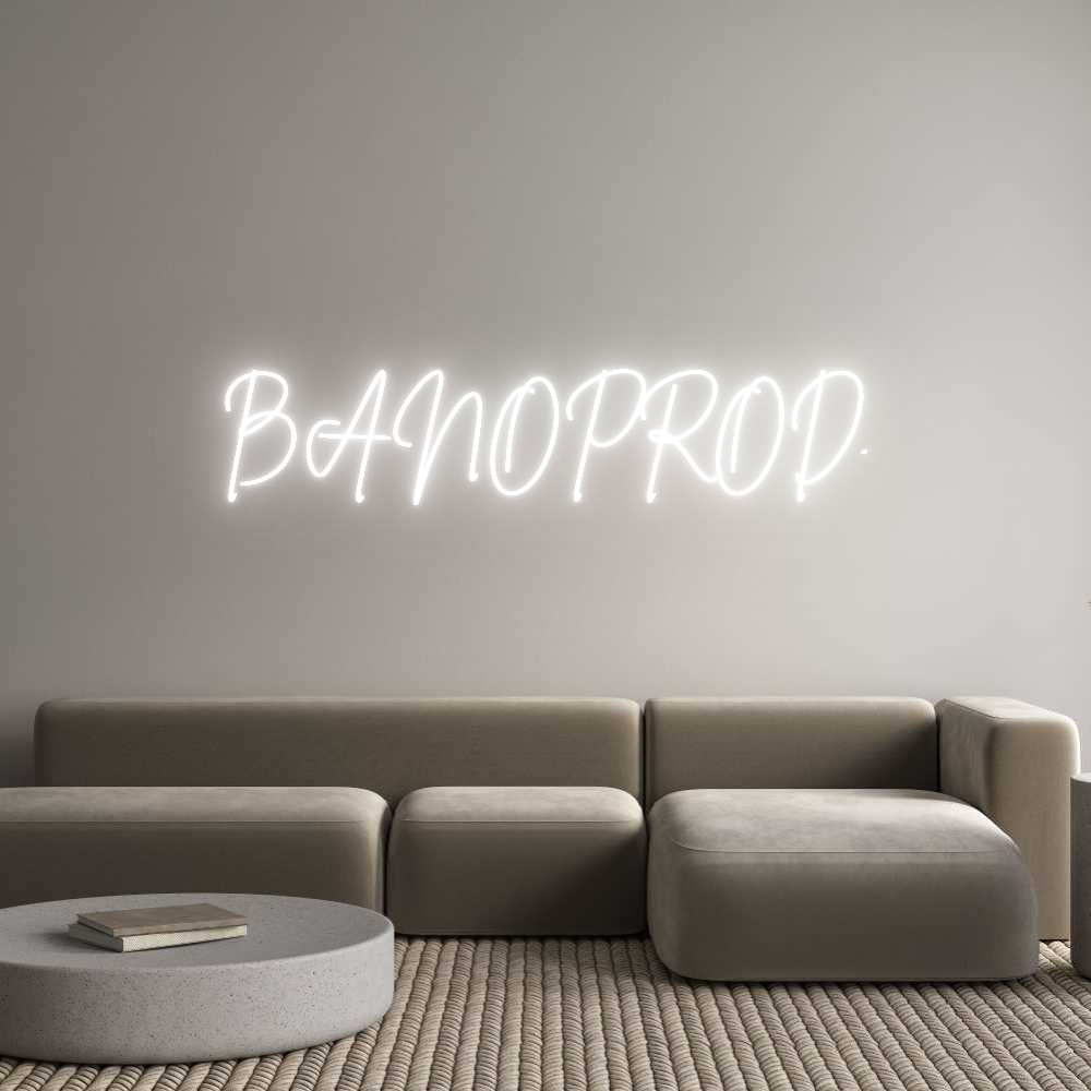 Custom Neon Sign Online Editor BANOPROD.