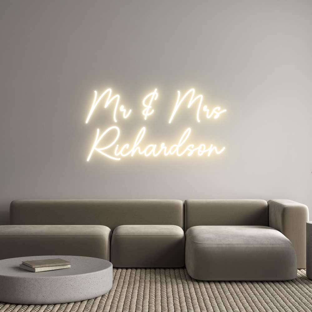 Custom Neon Sign Online Editor Mr & Mrs
Ric...