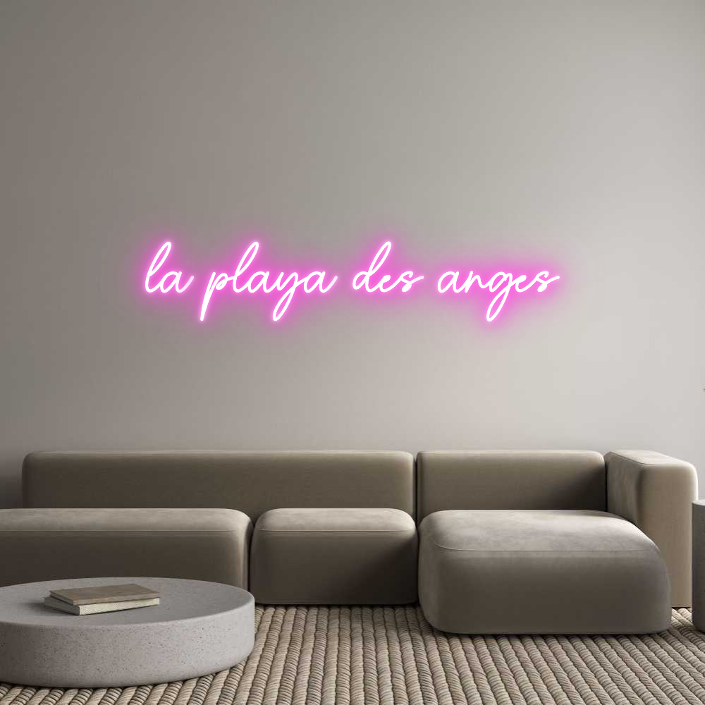 Custom Neon Sign Online Editor la playa des ...