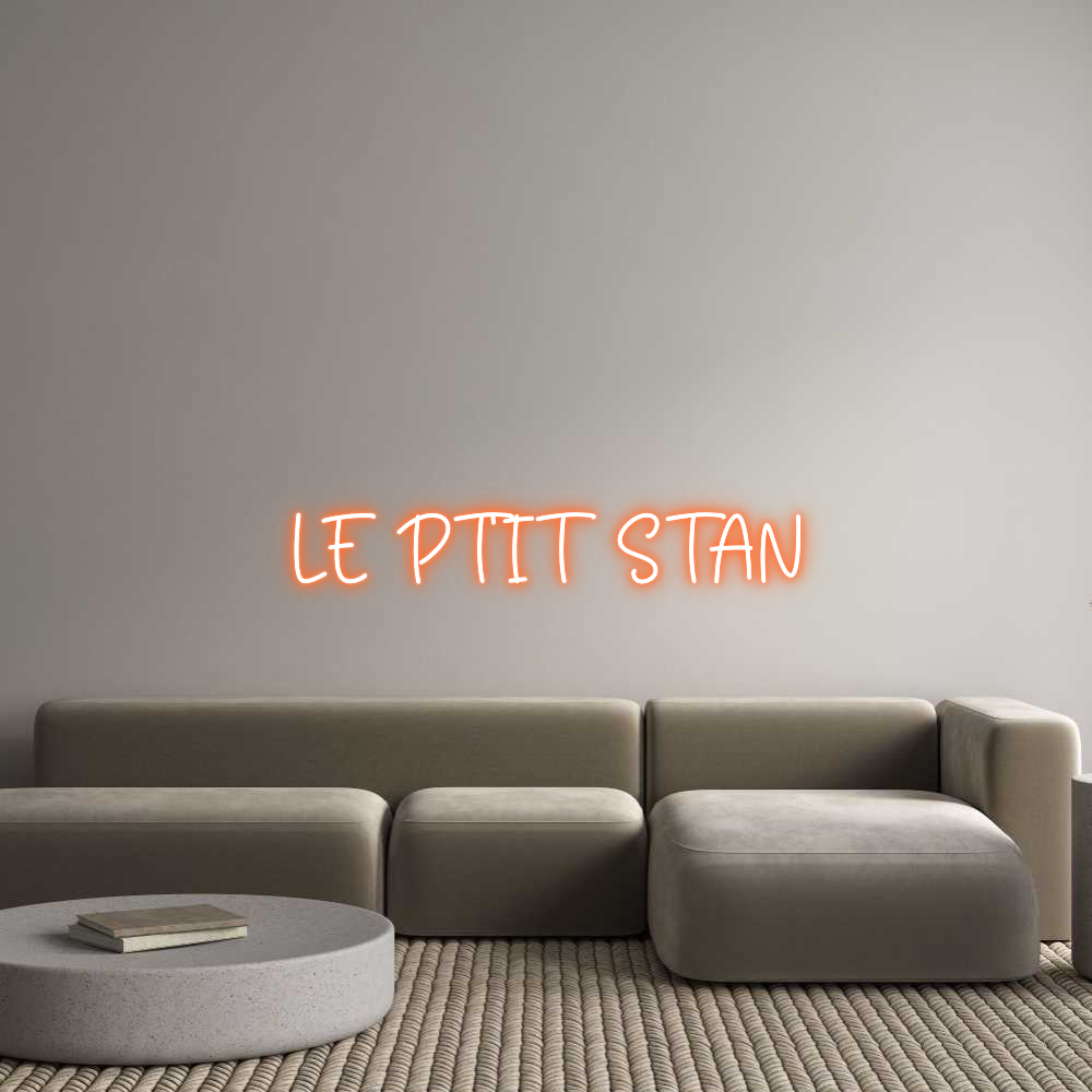 Custom Neon Sign Online Editor LE PT’IT STAN