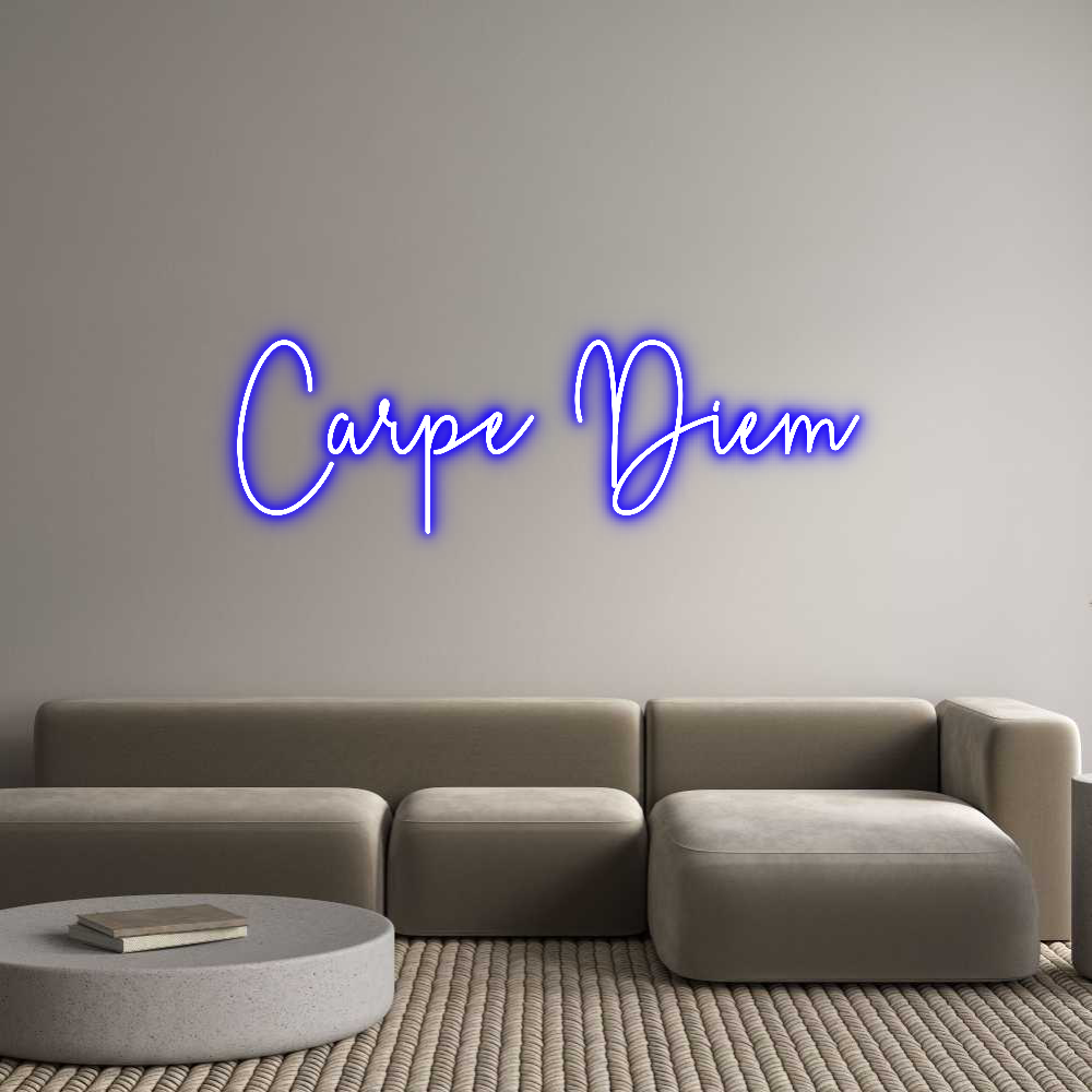 Custom Neon Sign Online Editor Carpe Diem
