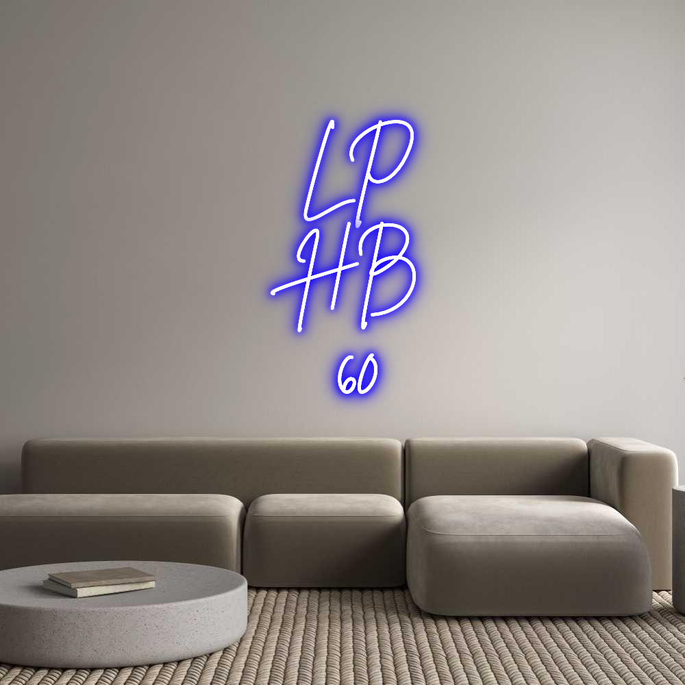 Anpassad neonskylt online-redigerare LP
HB
60