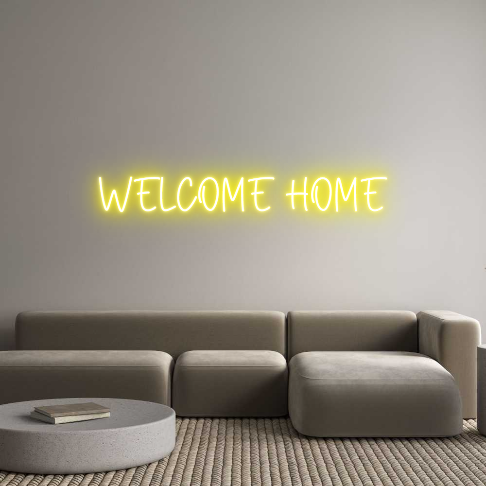 Custom Neon Sign Online Editor WELCOME HOME
