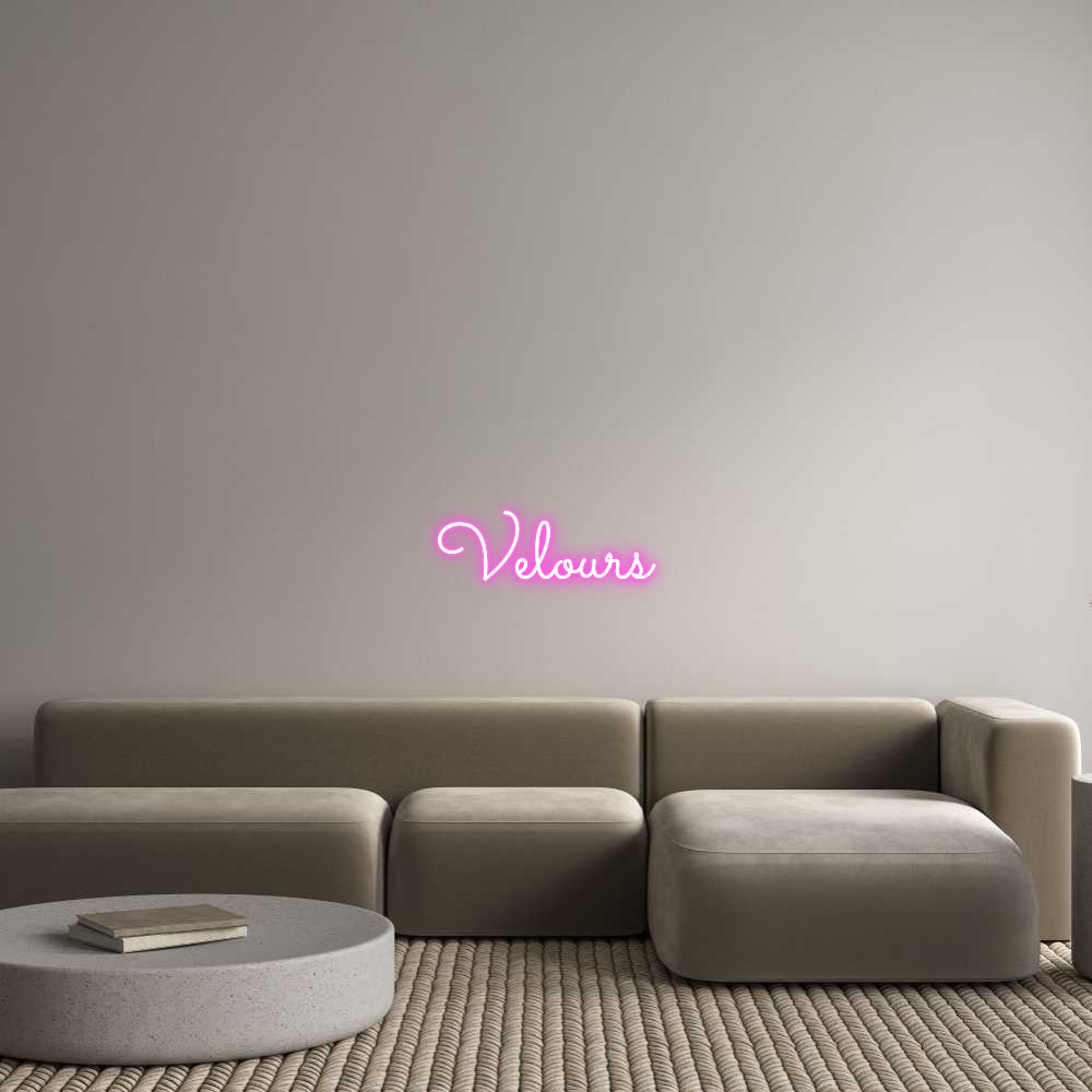 Custom Neon Sign Online Editor Velours