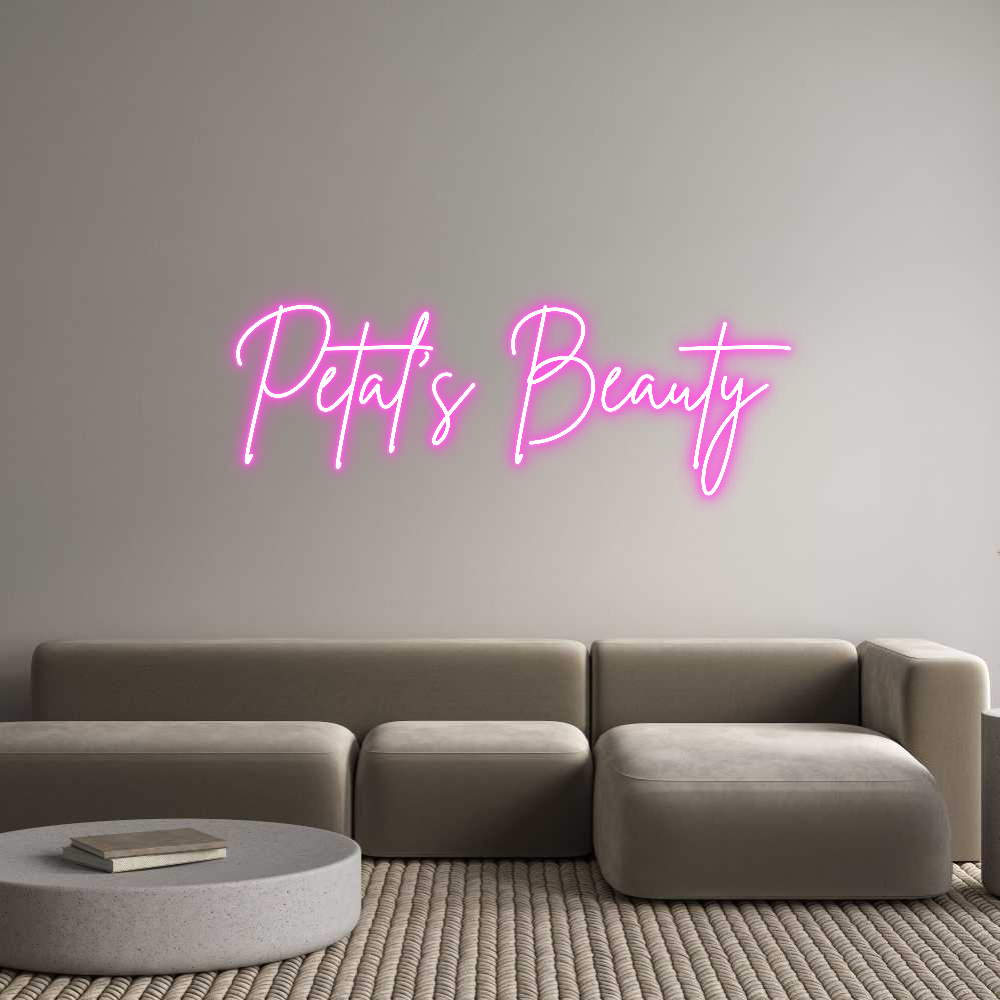 Custom Neon Sign Online Editor Petal’s Beauty
