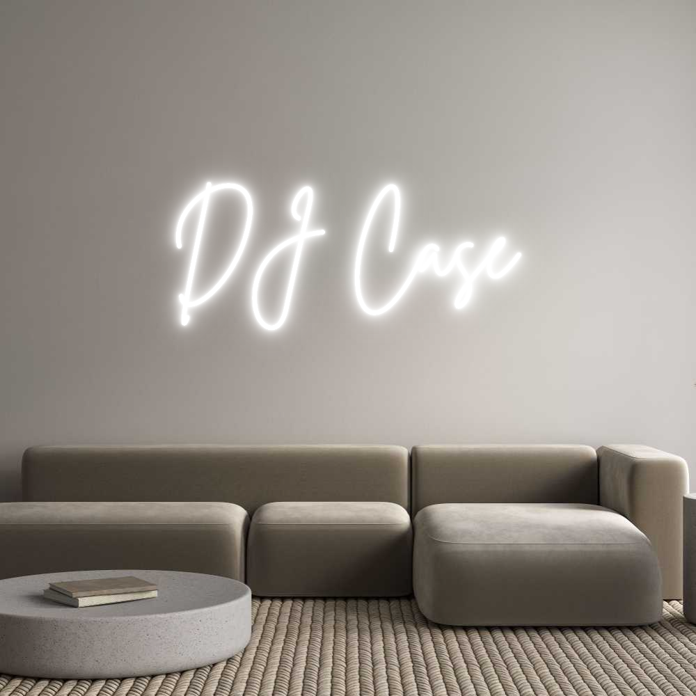 Custom Neon Sign Online Editor DJ Case