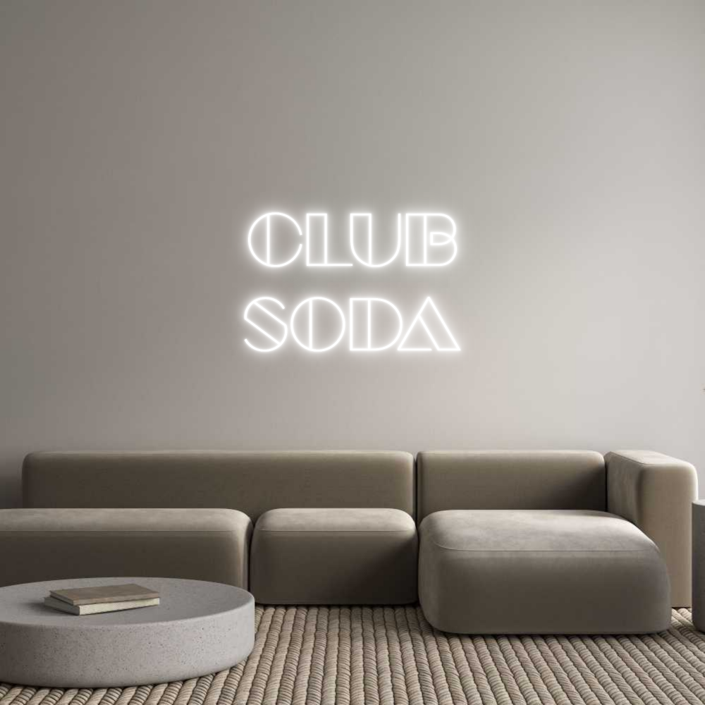 Club editor online di insegne al neon personalizzate
Soda