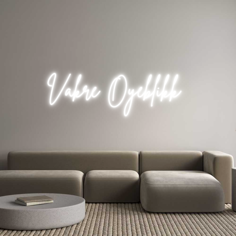Custom Neon Sign Online Editor Vakre Øyeblikk