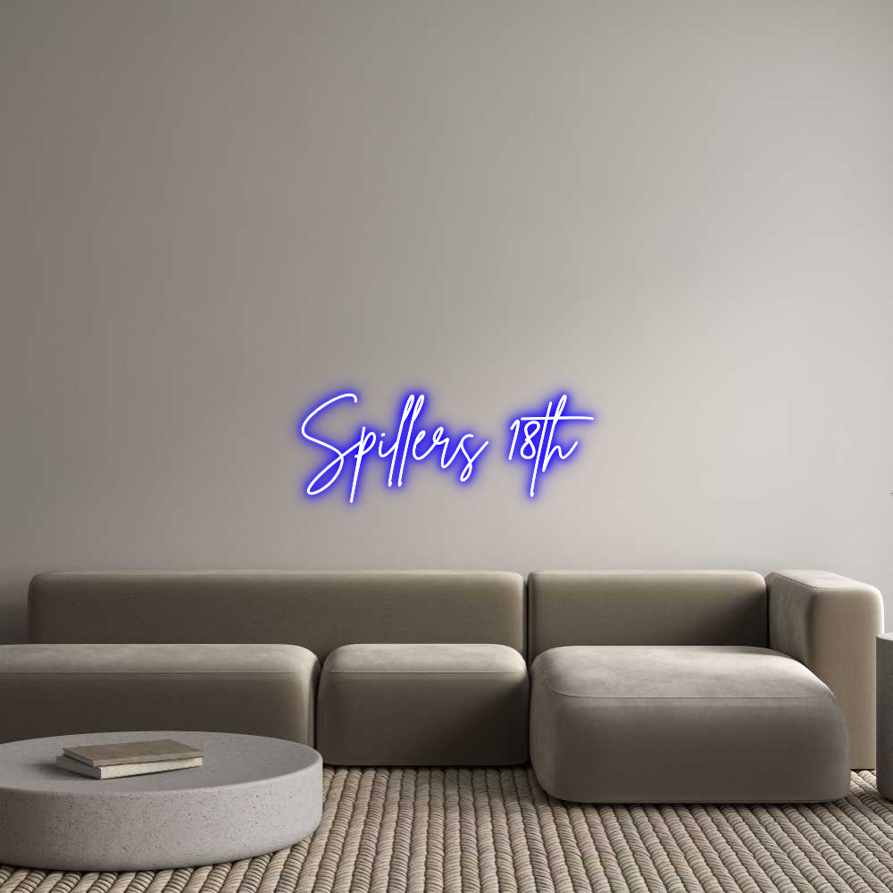 Custom Neon Sign Online Editor Spillers 18th