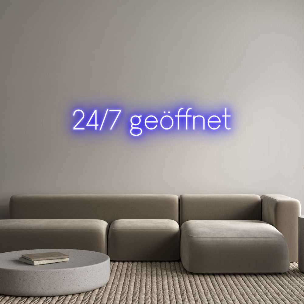 Custom Neon Sign Online Editor 24/7 geöffnet