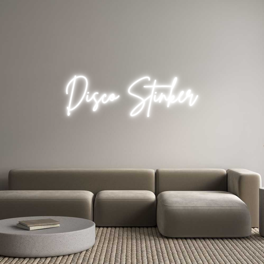 Custom Neon Sign Online Editor Disco Stinker
