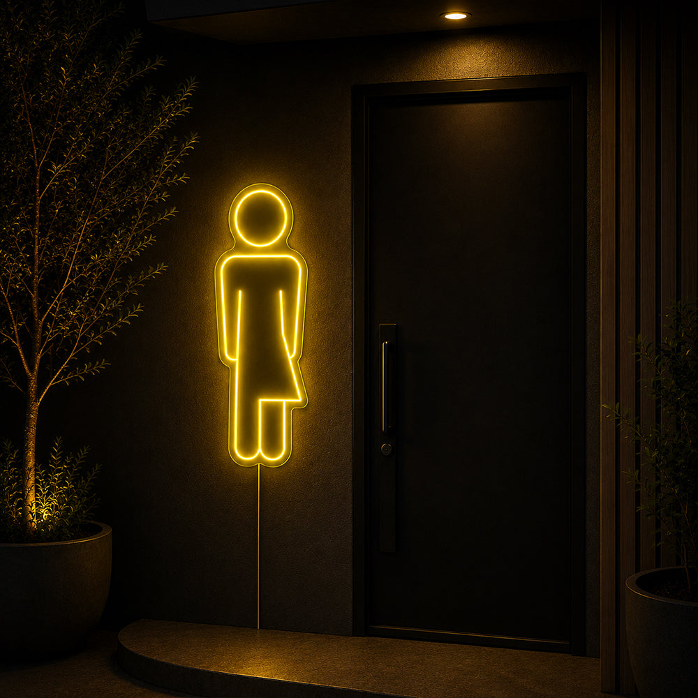 Sign neon a LED UNISEX - Made in London Bathroom Neon Signs