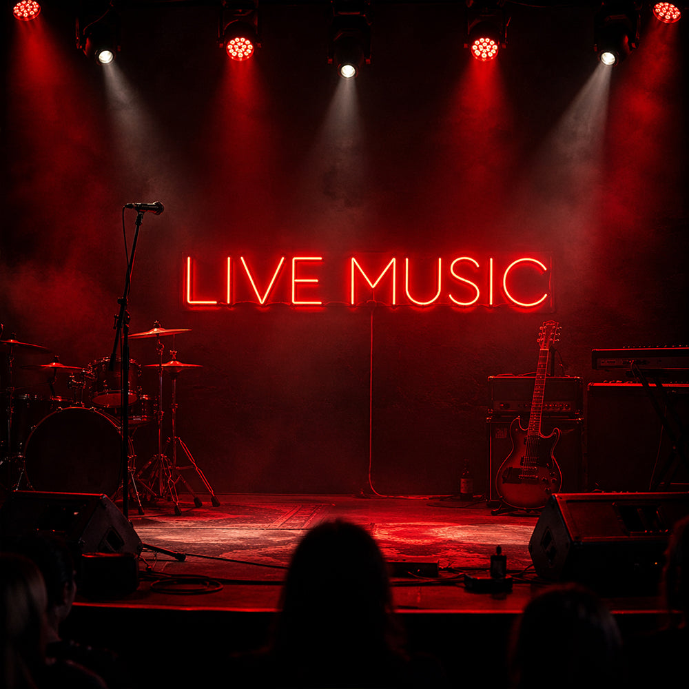 Live -Musik -LED -Neonschild - Made in London Party Neon Signs