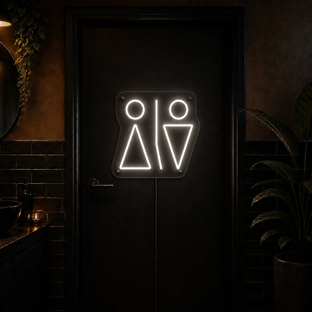 WC Minimalists LED NEON SIGN - FEITO NO LONDRES SIGNES NEON NEON