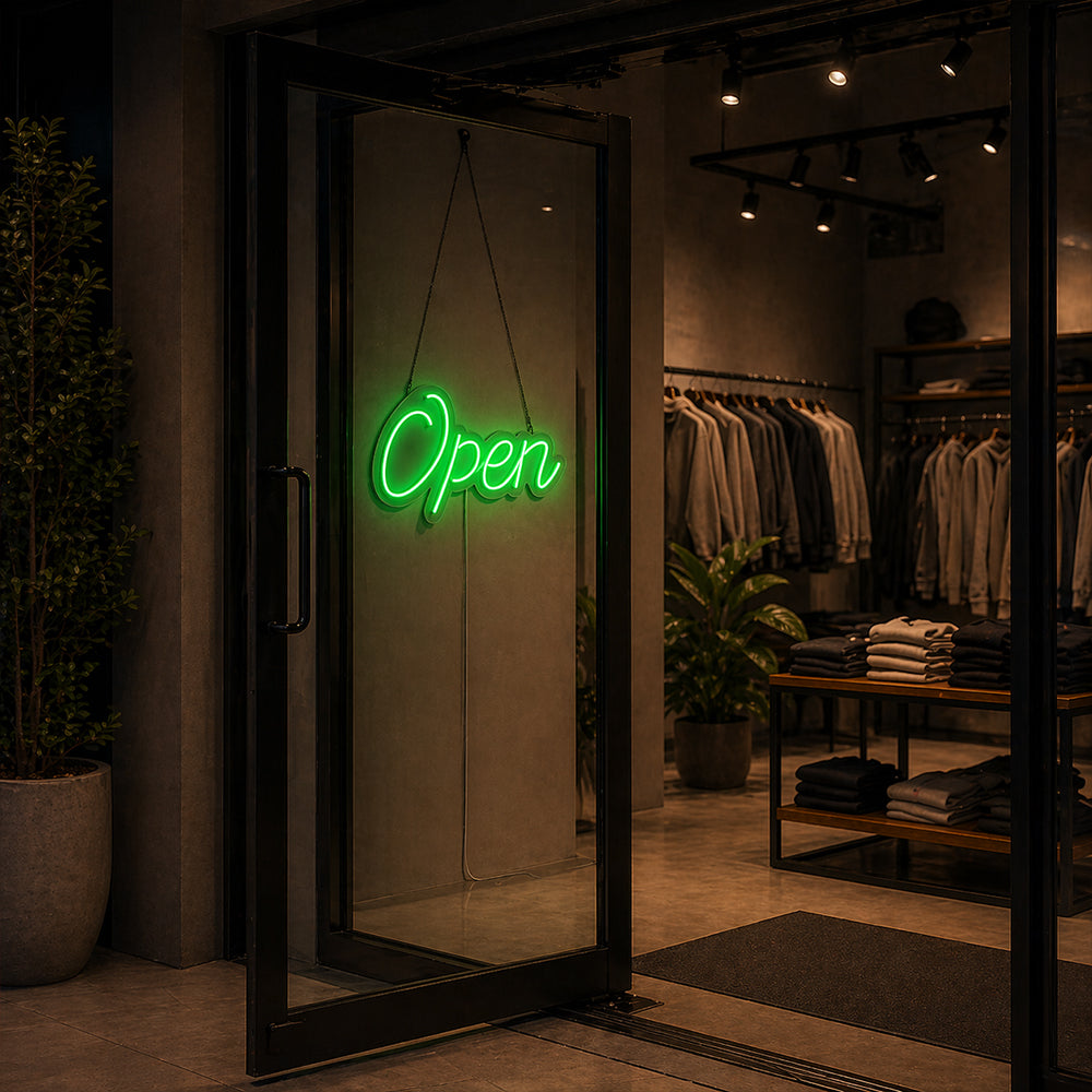 Offenes LED-Neonschild
