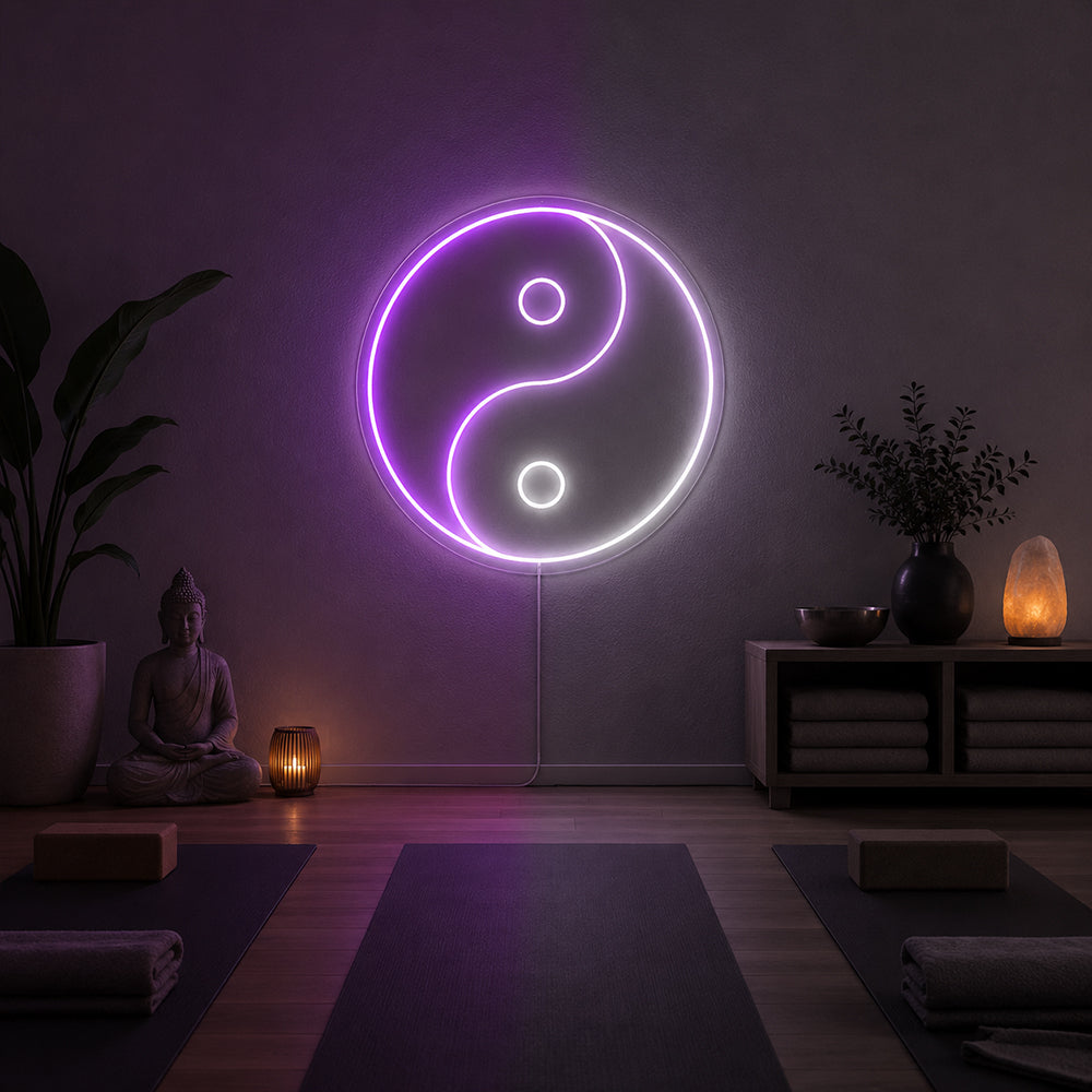 Ying Yang ledde Neon Sign - Planet Neon Made in London Neon Signs