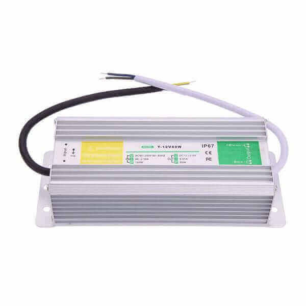 12V DC to 110 - 240V AC Waterproof IP67 Power Supply 80W 6.67A - Planet Neon