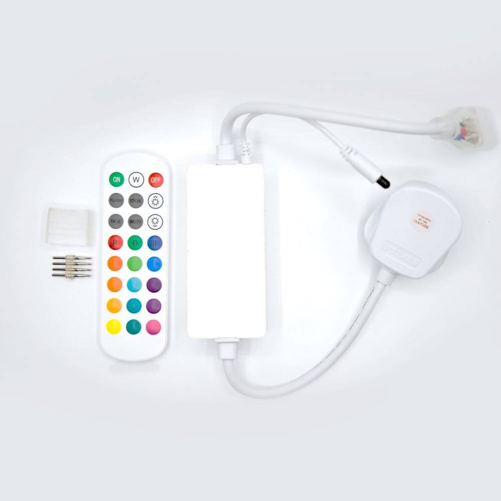 220 Remote Control 220 - 240V RGB Controller with IR Remote Control