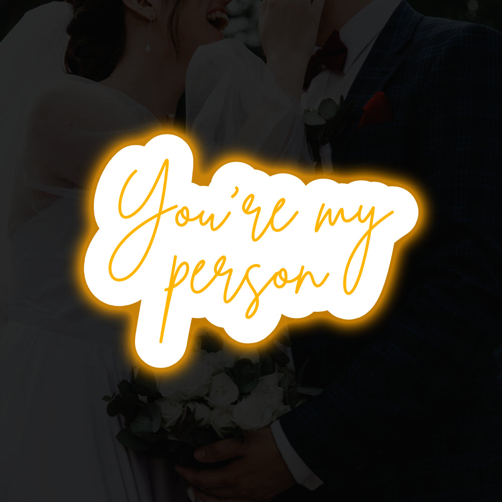 You're My Person LED-neonreclame met achtergrondverlichting