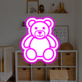 Enseigne au néon à DEL rétroéclairée Teddybear