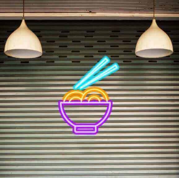 Asian Soup LED Neon Sign - Made in London Food Restaurants Neon Signs - Planet Neon